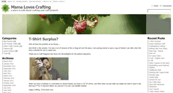 Desktop Screenshot of mamalovescrafting.com