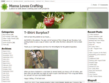 Tablet Screenshot of mamalovescrafting.com